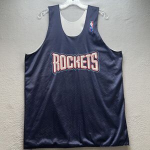 Houston Rockets Jersey Mens XXL Navy Blue NBA Basketball Practice Tank